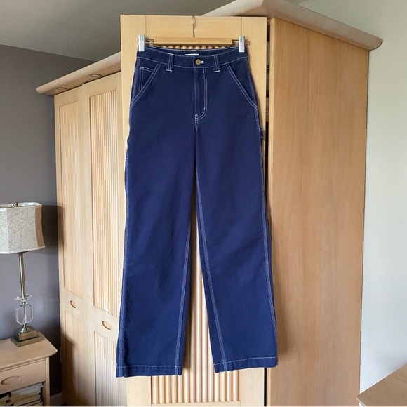 Aritzia Tna Greenwich carpenter utility Pant blue - Picture 4 of 11